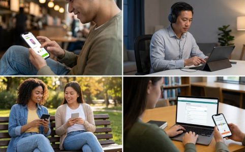 ai language learning apps compared on smartphone screen side by side