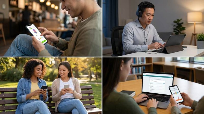ai language learning apps compared on smartphone screen side by side